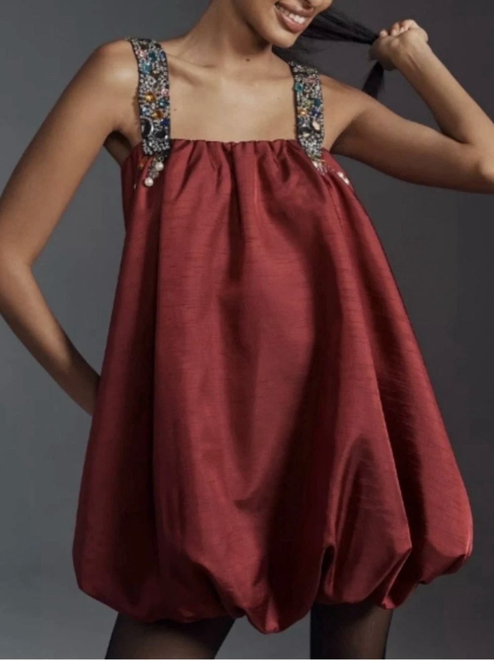 Anthropologie x Sunday in Brooklyn Mini Dress Embellished Bubble XS
Red HOCO - Picture 2 of 16